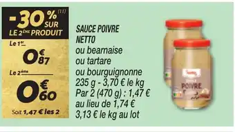 Netto SAUCE POIVRE NETTO offre