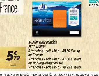 Netto SAUMON FUMÉ NORVÈGE offre