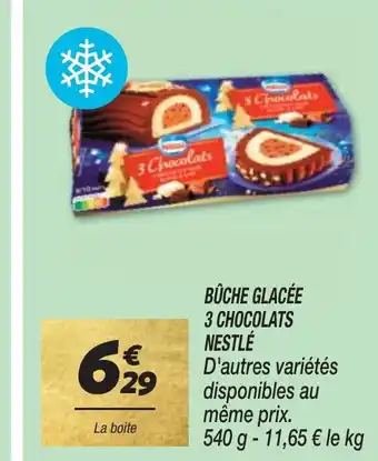 Netto BÛCHE GLACÉE 3 CHOCOLATS offre