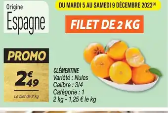 Netto CLÉMENTINE offre