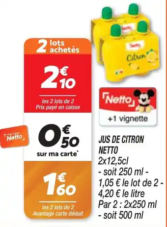 Netto JUS DE CITRON offre