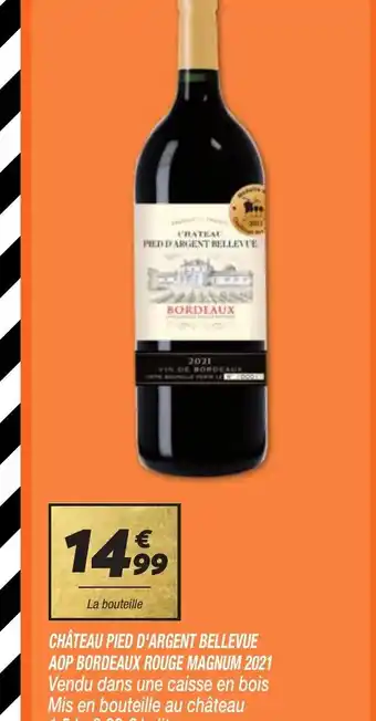 CHÂTEAU PIED D'ARGENT BELLEVUE AOP BORDEAUX ROUGE MAGNUM 2021