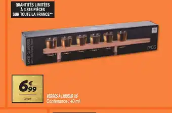 Netto VERRES À LIQUEUR X6 offre