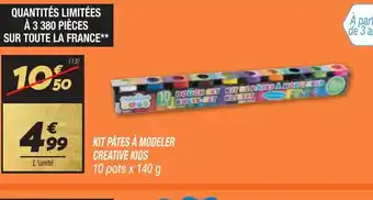 Netto KIT PÂTES À MODELER CREATIVE KIDS offre