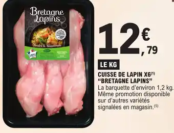 E.Leclerc CUISSE DE LAPIN X6 BRETAGNE LAPINS offre