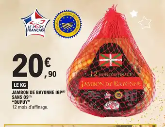 E.Leclerc JAMBON DE BAYONNE IGP offre
