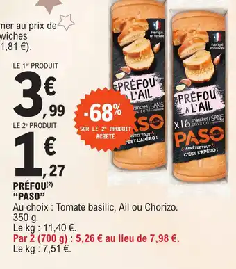 E.Leclerc PRÉFOU PASO" offre