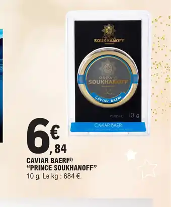 E.Leclerc CAVIAR BAERI PRINCE SOUKHANOFF offre
