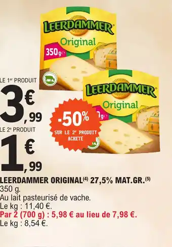 E.Leclerc LEERDAMMER ORIGINAL 27,5% MAT.GR offre
