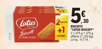 E.Leclerc BISCUITS LOTUS Biscoff offre