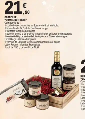 E.Leclerc CORBEILLE "COMTE DU TIROIR" offre