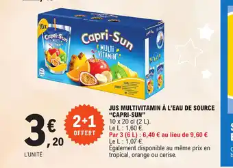 E.Leclerc JUS MULTIVITAMIN À L'EAU DE SOURCE offre