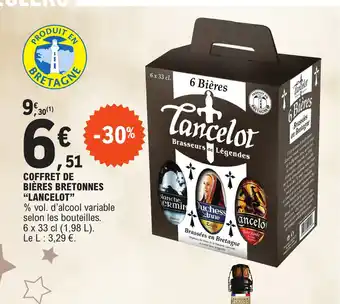 E.Leclerc I COFFRET DE BIÈRES BRETONNES "LANCELOT" offre
