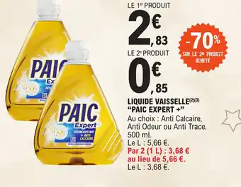 E.Leclerc LIQUIDE VAISSELLE(²)(3) "PAIC EXPERT +" offre