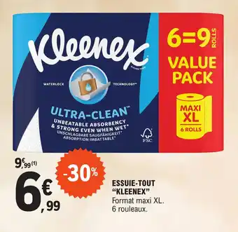 E.Leclerc ESSUIE-TOUT "KLEENEX" offre
