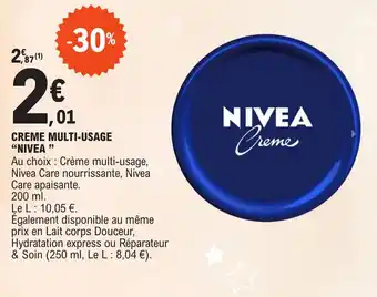 E.Leclerc CREME MULTI-USAGE "NIVEA 39 offre