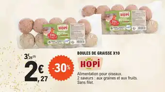 BOULES DE GRAISSE X10