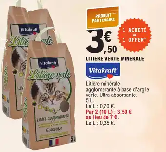 E.Leclerc LITIERE VERTE MINERALE offre