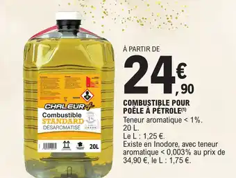 E.Leclerc COMBUSTIBLE POUR POÊLE À PÉTROLE(1) offre