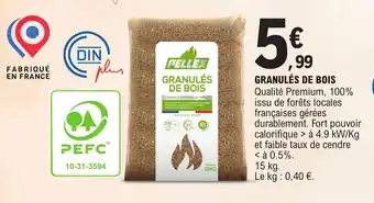 E.Leclerc GRANULÉS DE BOIS offre
