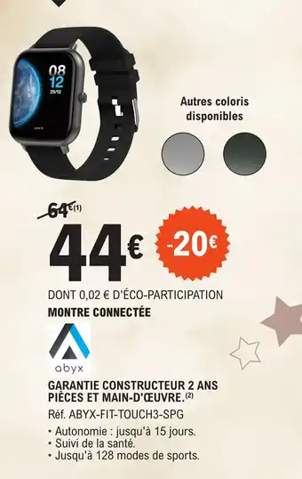 E.Leclerc MONTRE CONNECTÉE offre