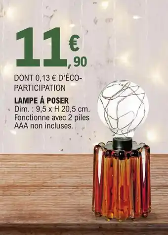 E.Leclerc LAMPE À POSER offre