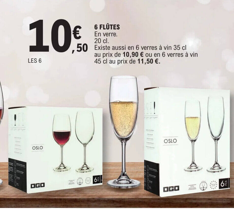 Promo 6 FLÛTES chez E.Leclerc