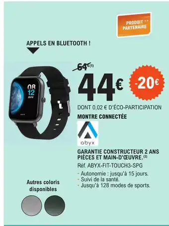 E.Leclerc MONTRE CONNECTÉE offre