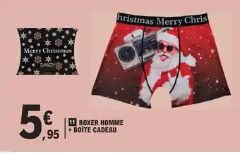 E.Leclerc BOXER HOMME + BOÎTE CADEAU offre