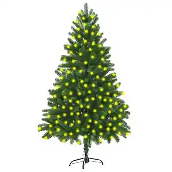 Bricorama Vidaxl arbre de noël artificiel pré-éclairé 210 cm vert offre