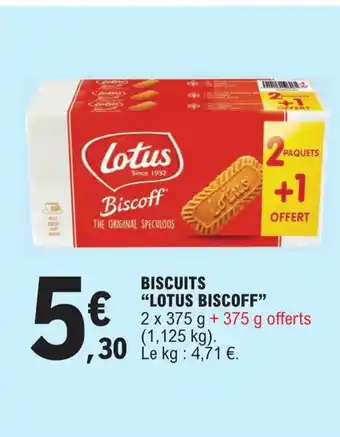 E.Leclerc BISCUITS "LOTUS BISCOFF" offre