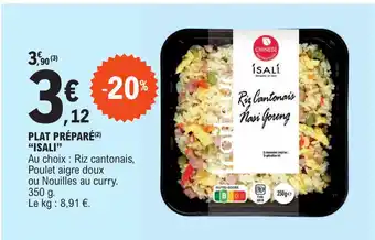 E.Leclerc PLAT PRÉPARÉ(2²) "ISALI" offre