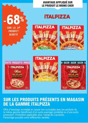 E.Leclerc SUR LES PRODUITS PRÉSENTS EN MAGASIN DE LA GAMME ITALPIZZA offre
