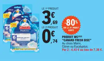 E.Leclerc PRODUIT WC(2)(3) "CANARD FRESH DISC" offre