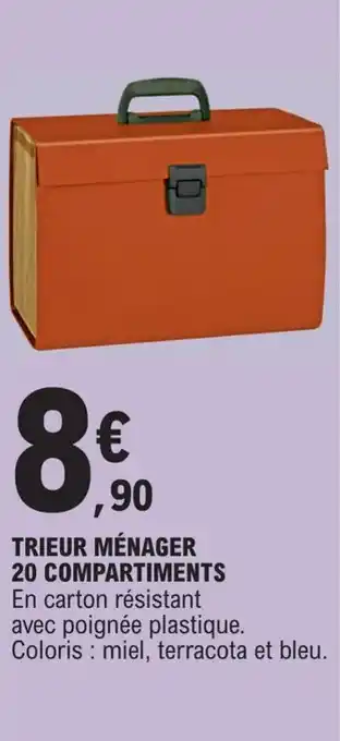 TRIEUR MÉNAGER 20 COMPARTIMENTS