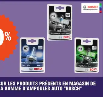 E.Leclerc SUR LES PRODUITS PRÉSENTS EN MAGASIN DE LA GAMME D'AMPOULES AUTO "BOSCH" offre