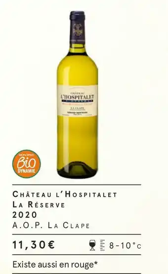 Monoprix Château l’Hospitalet La Réserve 2020 offre