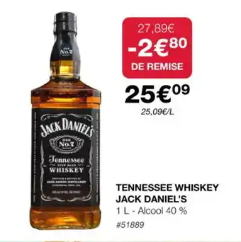 Costco TENNESSEE WHISKEY JACK DANIEL'S offre