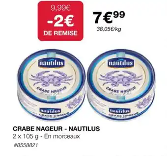 CRABE NAGEUR - NAUTILUS