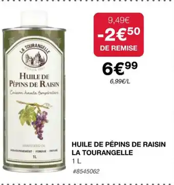 Costco HUILE DE PÉPINS DE RAISIN LA TOURANGELLE offre
