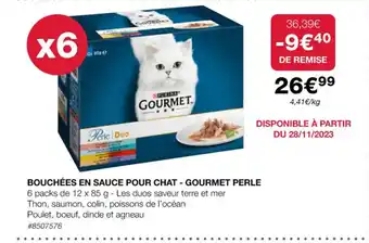 Costco BOUCHÉES EN SAUCE POUR CHAT - GOURMET PERLE offre