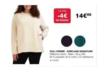 PULL FEMME - KIRKLAND SIGNATURE