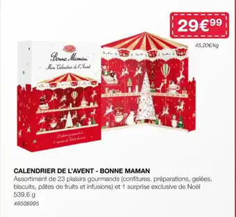 Costco CALENDRIER DE L'AVENT - BONNE MAMAN offre