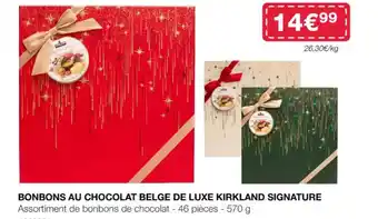 Costco BONBONS AU CHOCOLAT BELGE DE LUXE KIRKLAND SIGNATURE offre