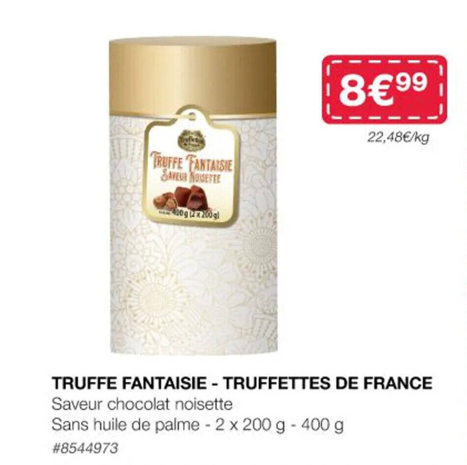Promo TRUFFE FANTAISIE TRUFFETTES DE FRANCE chez Costco
