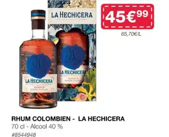 Costco RHUM COLOMBIEN- LA HECHICERA 70 cl offre