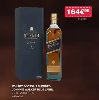 Costco WHISKY ÉCOSSAIS BLENDED JOHNNIE WALKER BLUE LABEL offre