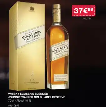 WHISKY ĂCOSSAIS BLENDED JOHNNIE WALKER GOLD LABEL RESERVE 70 cl - Alcool 40 %
