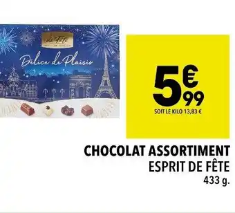 Supeco CHOCOLAT ASSORTIMENT ESPRIT DE FÊTE offre