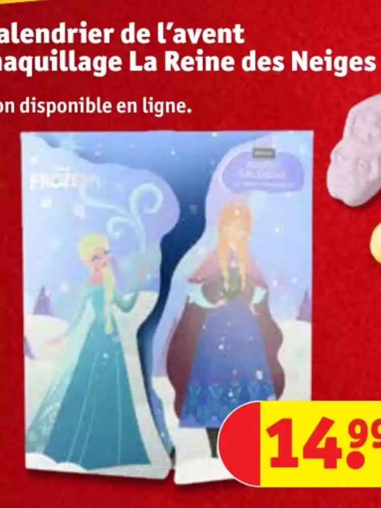 Calendrier De L'avent Reine Des Neiges Maquillage 